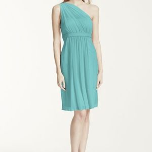 Davids Bridal Bridesmaid Dress size 18 color Spa